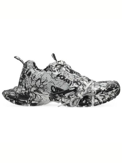 Luxury Balenciaga Trending 2025 3XL Extreme Graffiti Low Top Sneakers Grey