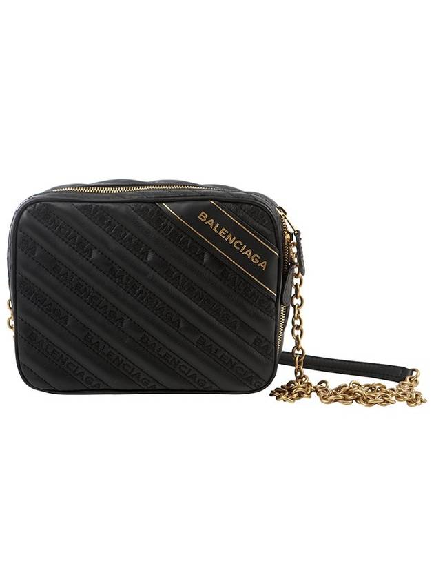 Luxury Balenciaga Trending 2025 Blanket Reporter Chain Cross Bag Black