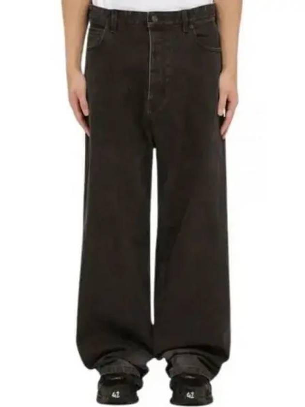Luxury Balenciaga Trending 2025 Washed Skiwear Jeans Grey