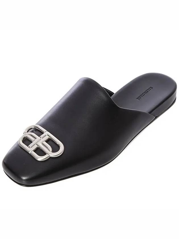 Luxury Balenciaga Trending 2025 Cosy BB Logo Mules Black