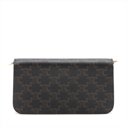 Luxury CELINE Triomphe Canvas Chain Shoulder Bag