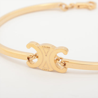 Luxury CELINE Triomphe Gold Logo Bracelet