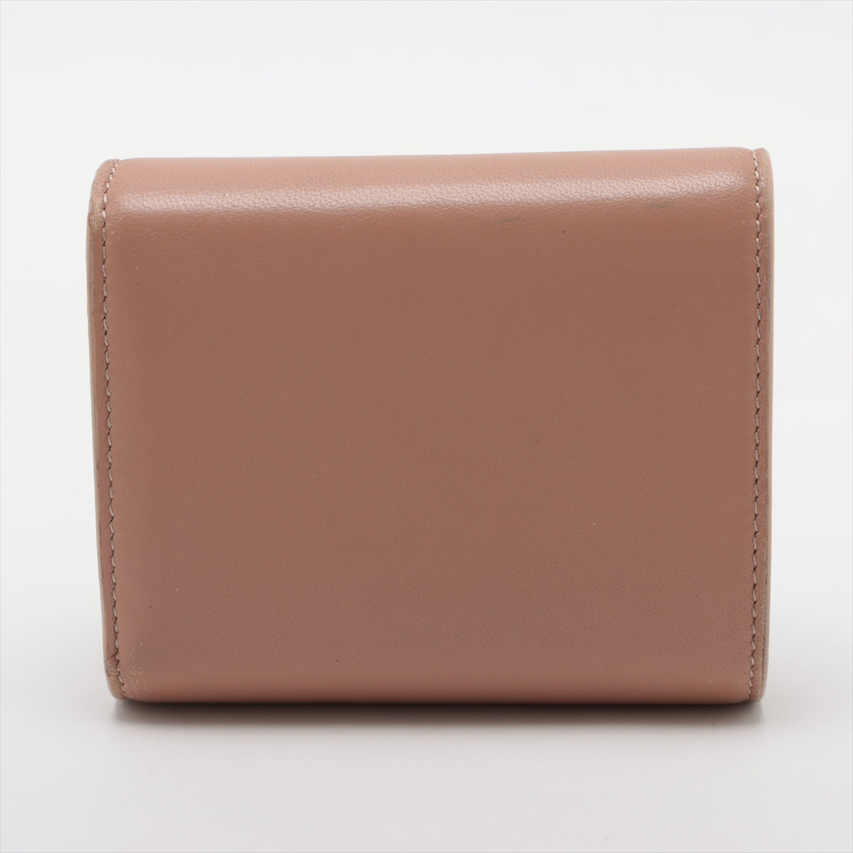 Luxury CELINE Triomphe Beige Compact Flap Cardholder Wallet