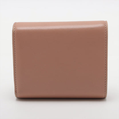 Luxury CELINE Triomphe Beige Compact Flap Cardholder Wallet
