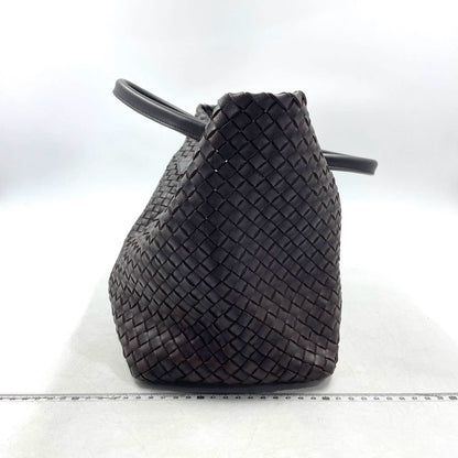 Bottega Veneta Cabat Large Intreccio Leather Tote Bag Dark Chocolate Brown with Pouch 40cm