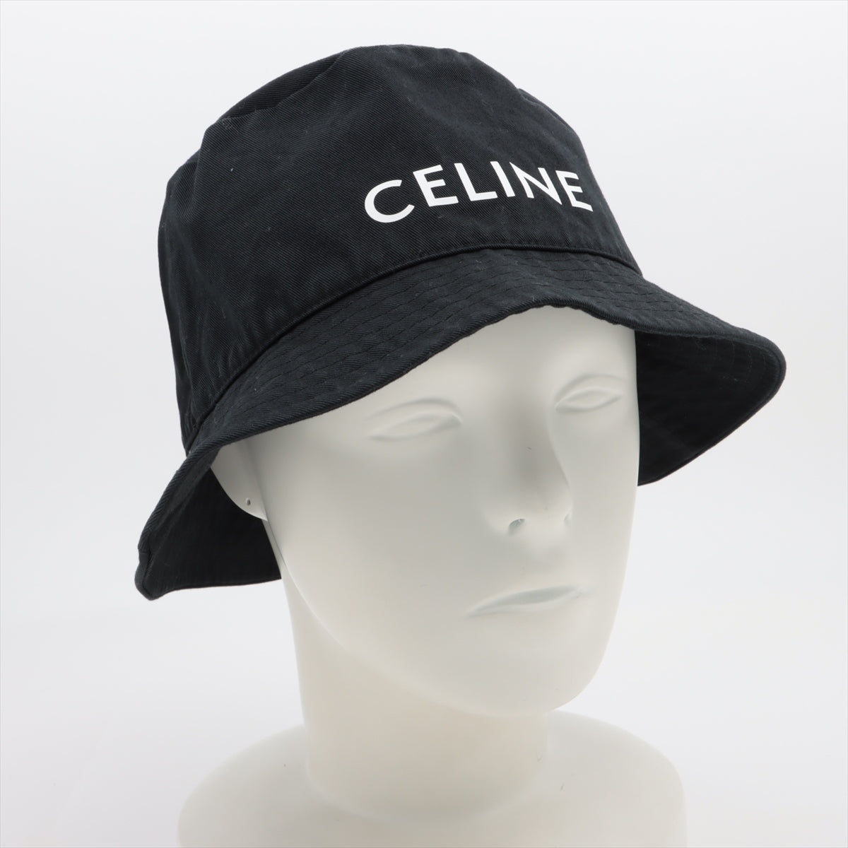 Luxury CELINE Navy Bucket Hat Size S