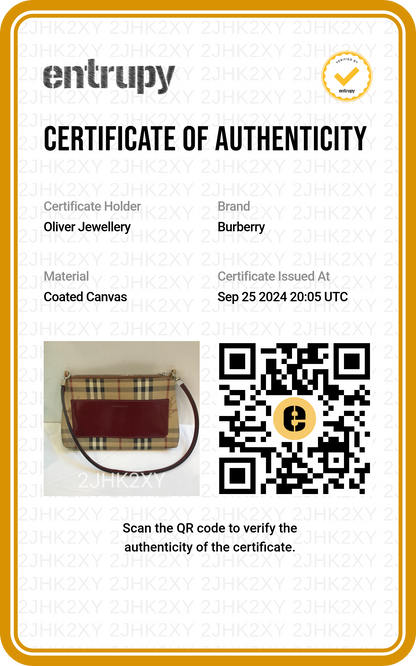 Burberry Haymarket Check Pochette Bag