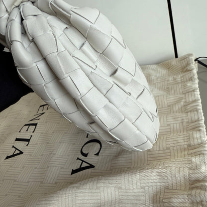 Bottega Veneta Jodie Mini White Leather Gold Hardware