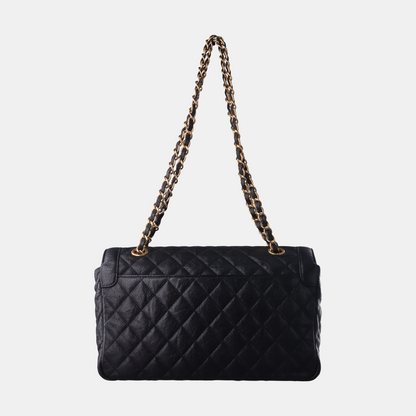 Chanel Classic Flap Vintage Black Caviar Leather with Gold Hardware