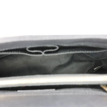 CHANEL Coco Large Quilted Caviar Lizard Handle Shoulder Bag Black
