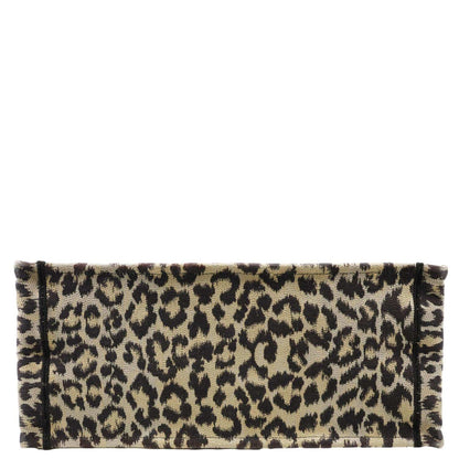 CHRISTIAN DIOR Book Large Leopard Mizza Embroidered Tote Bag Beige