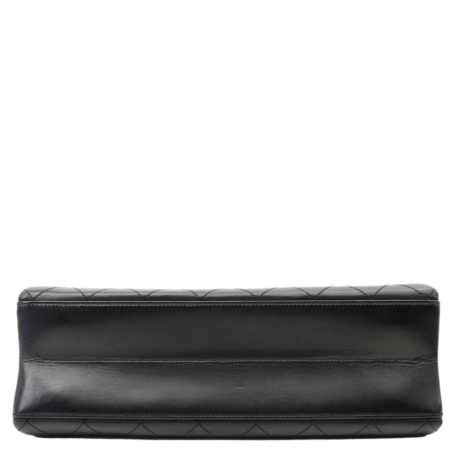 CHANEL Coco Luxe Flap Medium Stitched Leather Shoulder Bag Black