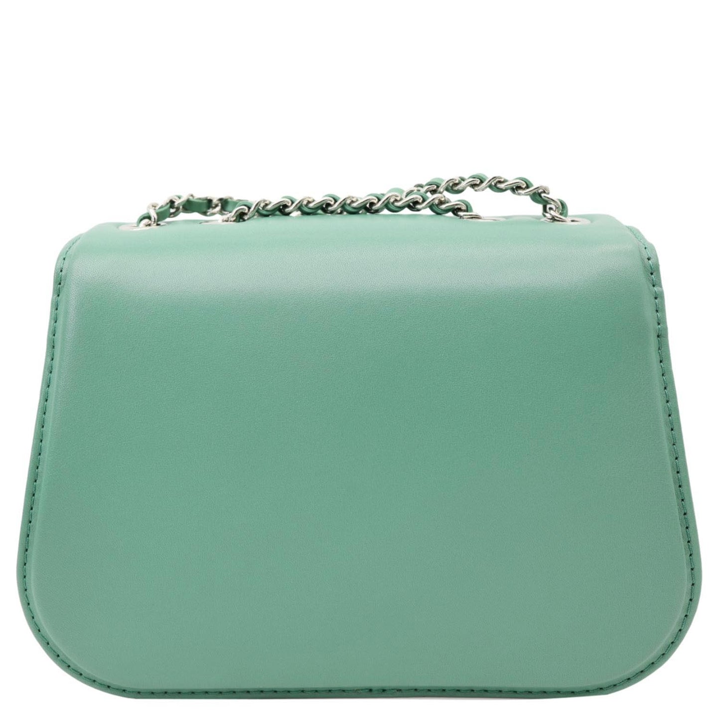 CHANEL Braided Chic Flap Leather Crossbody Bag Green