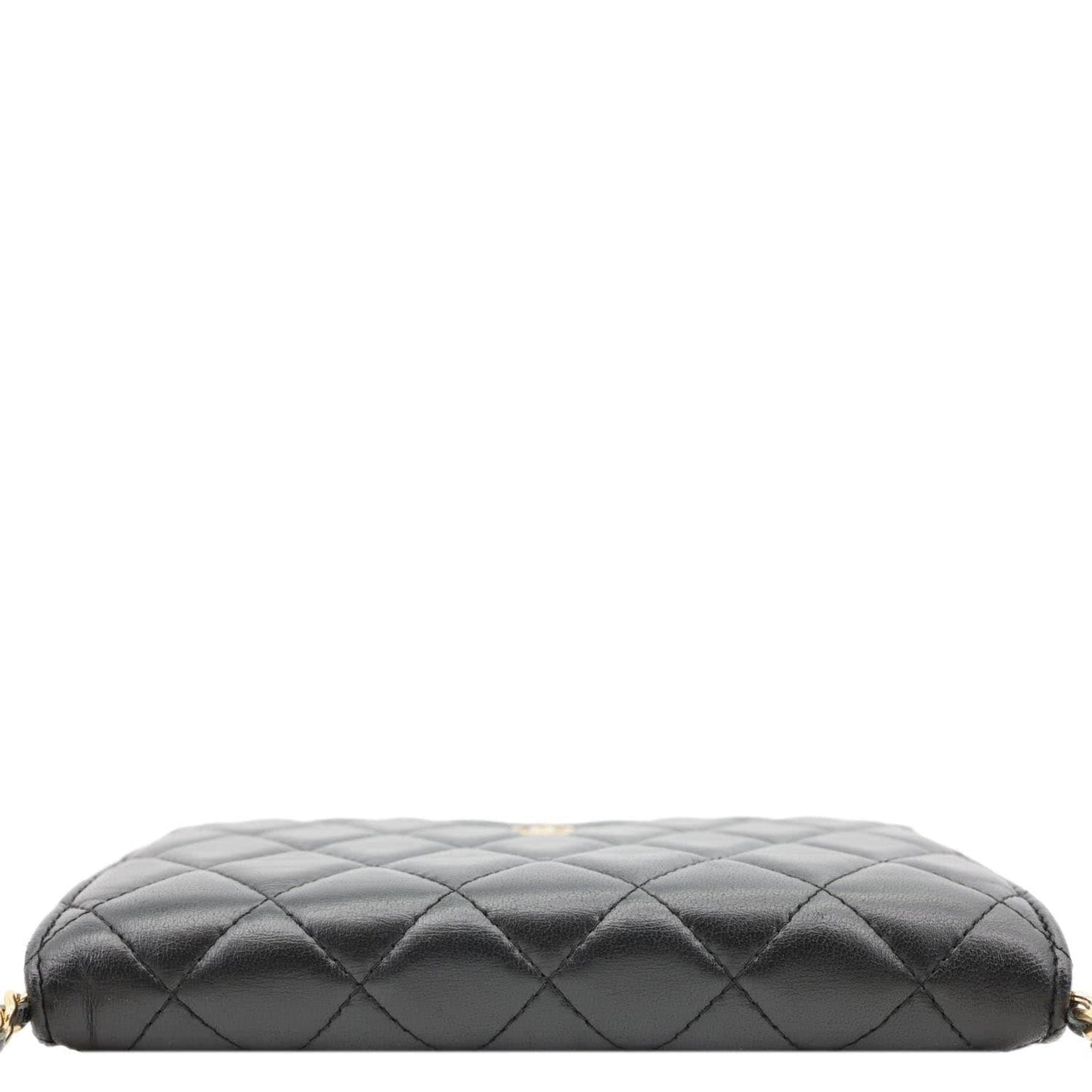 CHANEL WOC Wallet on Chain Leather Shoulder Bag Black