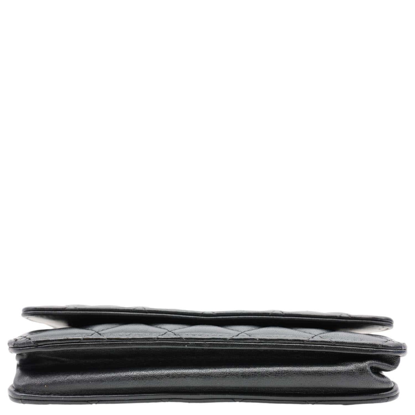 CHANEL WOC Wallet on Chain Leather Shoulder Bag Black