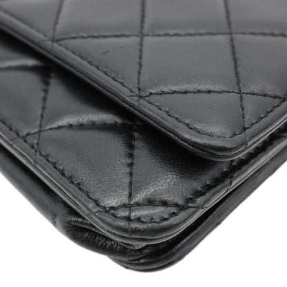 CHANEL WOC Wallet on Chain Leather Shoulder Bag Black