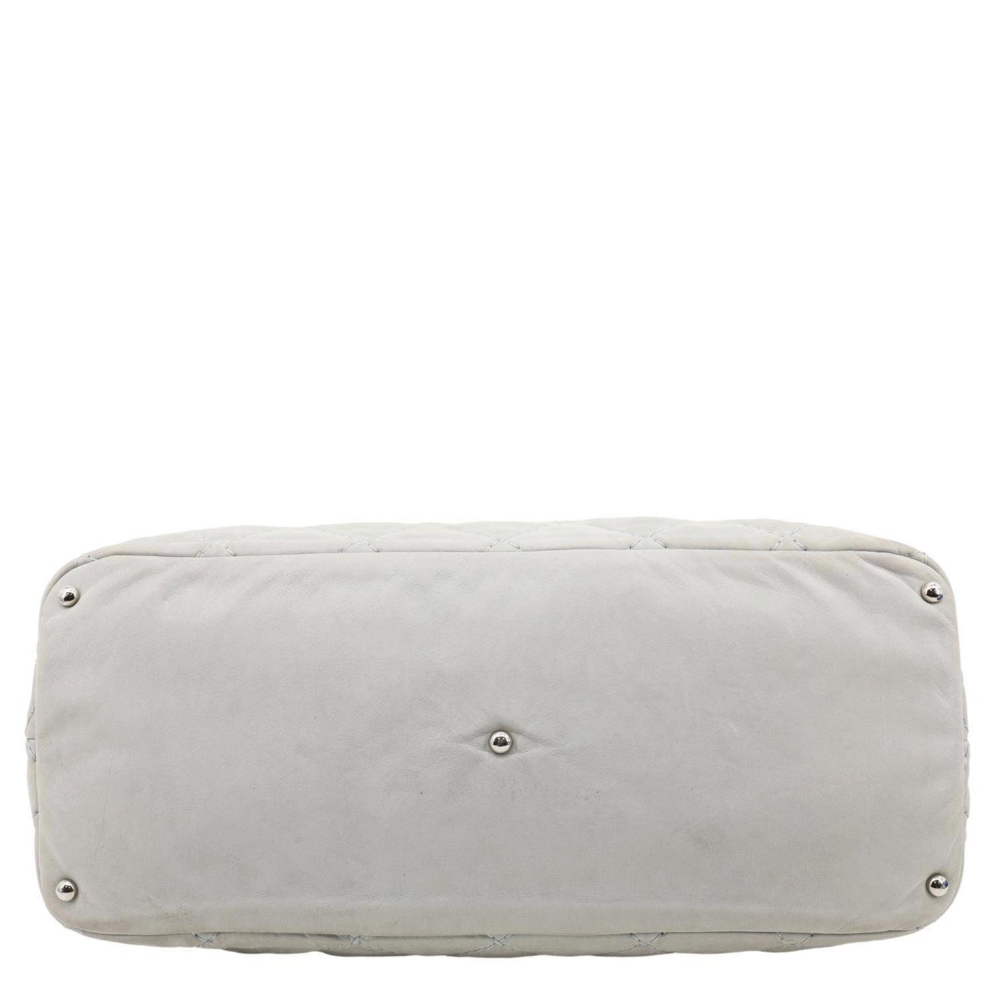 CHANEL CC Sea Hit Quilted Calfskin Leather Tote Bag Grey