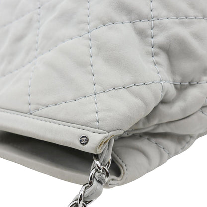 CHANEL CC Sea Hit Quilted Calfskin Leather Tote Bag Grey