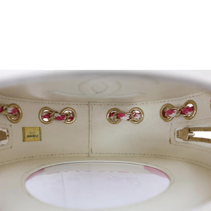 CHANEL Coco Lifesaver Leather Round Crossbody Bag Pink