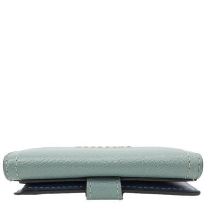 BURBERRY Haymarket Check Canvas Wallet Blue