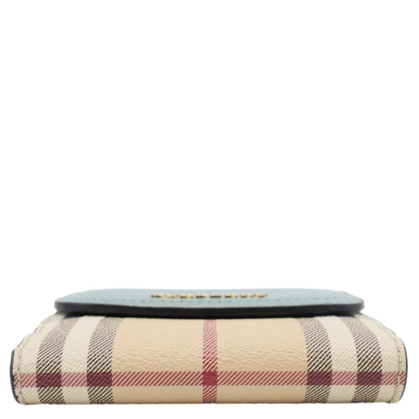 BURBERRY Haymarket Check Canvas Wallet Blue