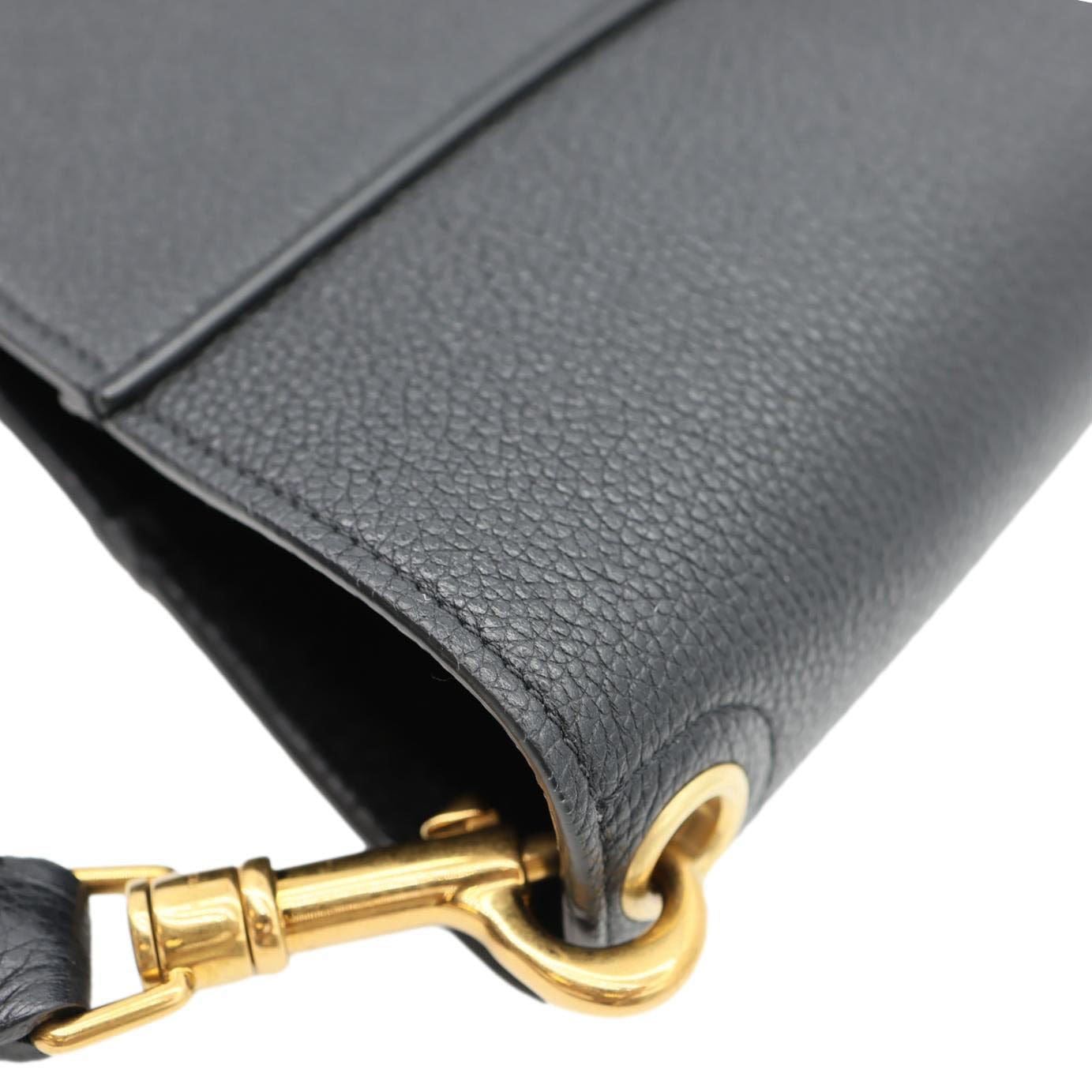 CELINE Sangle Bucket Soft Grained Calfskin Tote Bag Black