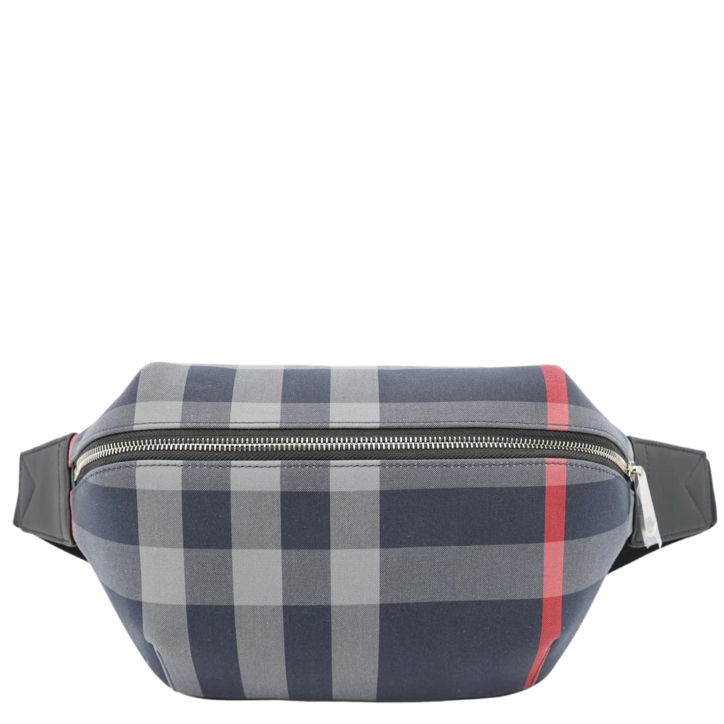BURBERRY Sonny House Check Canvas Funny Pack Belt Bag Navy Grey