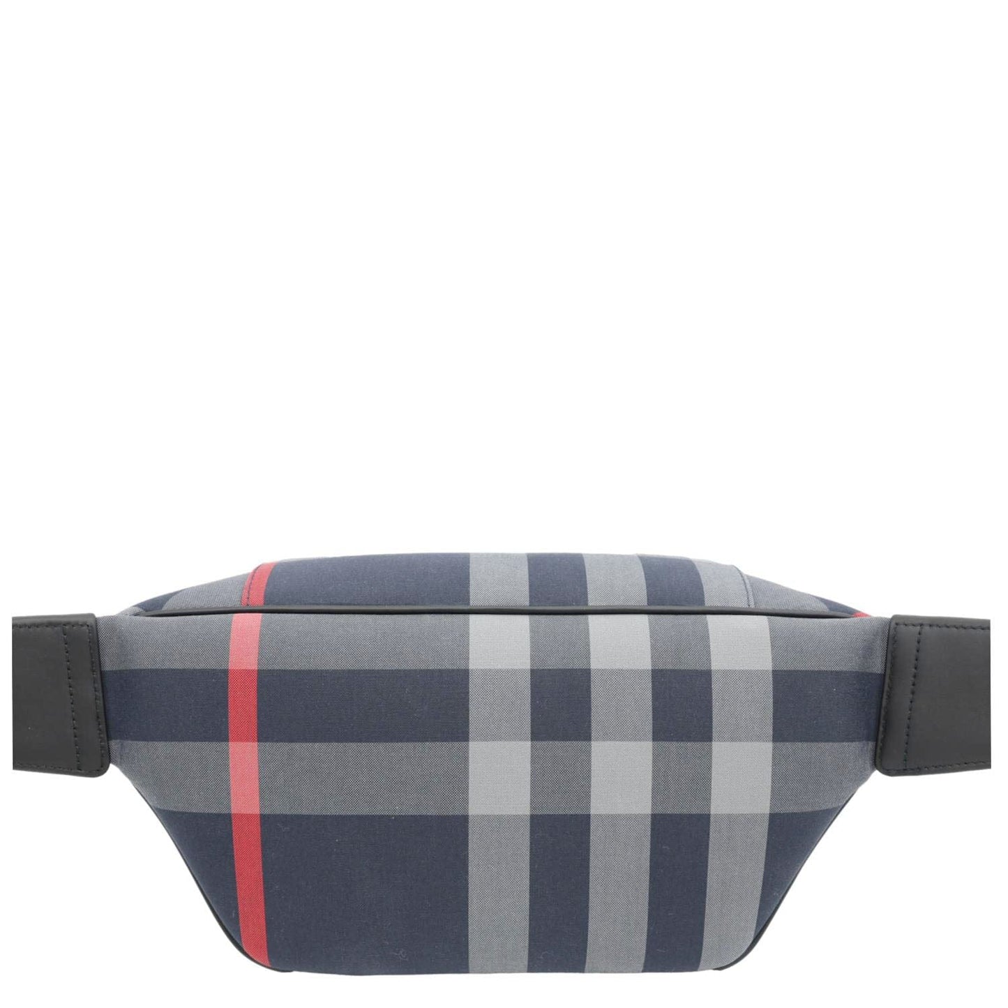 BURBERRY Sonny House Check Canvas Funny Pack Belt Bag Navy Grey