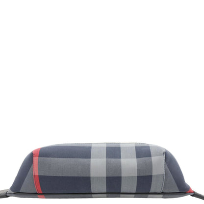 BURBERRY Sonny House Check Canvas Funny Pack Belt Bag Navy Grey