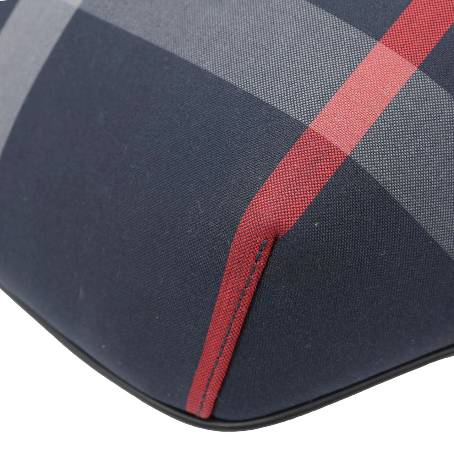 BURBERRY Sonny House Check Canvas Funny Pack Belt Bag Navy Grey