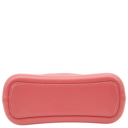 CHANEL Gabrielle Small Lambskin Leather Crossbody Bag Pink