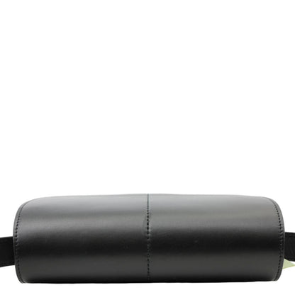 BURBERRY Snip Smooth Calfskin Leather Shoulder Bag Black