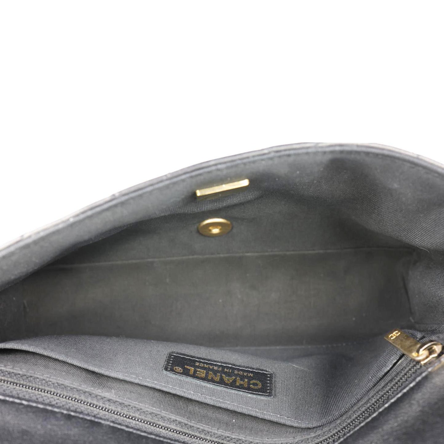 CHANEL Crush On Chains Flap Quilted Lambskin Leather Crossbody Bag Black