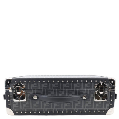 FENDI FF Logo Medium Zucca Canvas Rigid Suitcase Grey