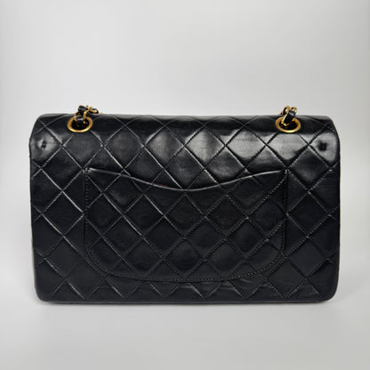 Chanel Classic Flap Vintage Black Lambskin Leather with 24k Gold Hardware