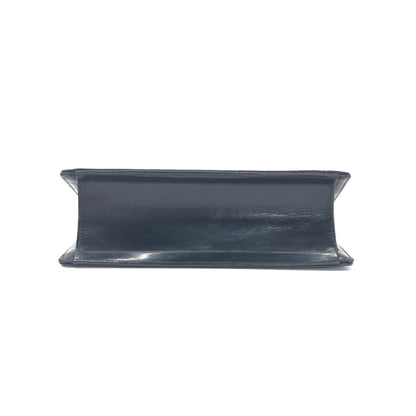 Chanel Classic Flap Medium East West Black Calfskin Leather 2011-2012