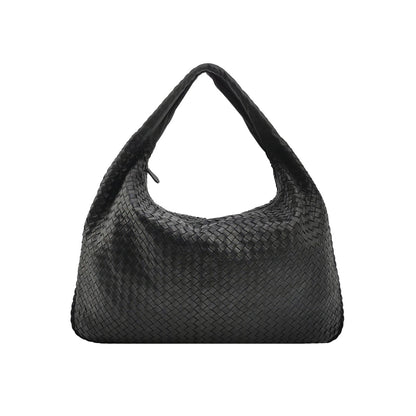 Bottega Veneta Veneta Hobo Maxi Black Leather 51cm
