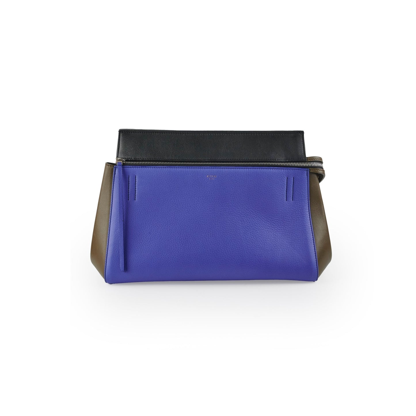 Luxury CELINE Tri-colour Leather Edge Shoulder Bag