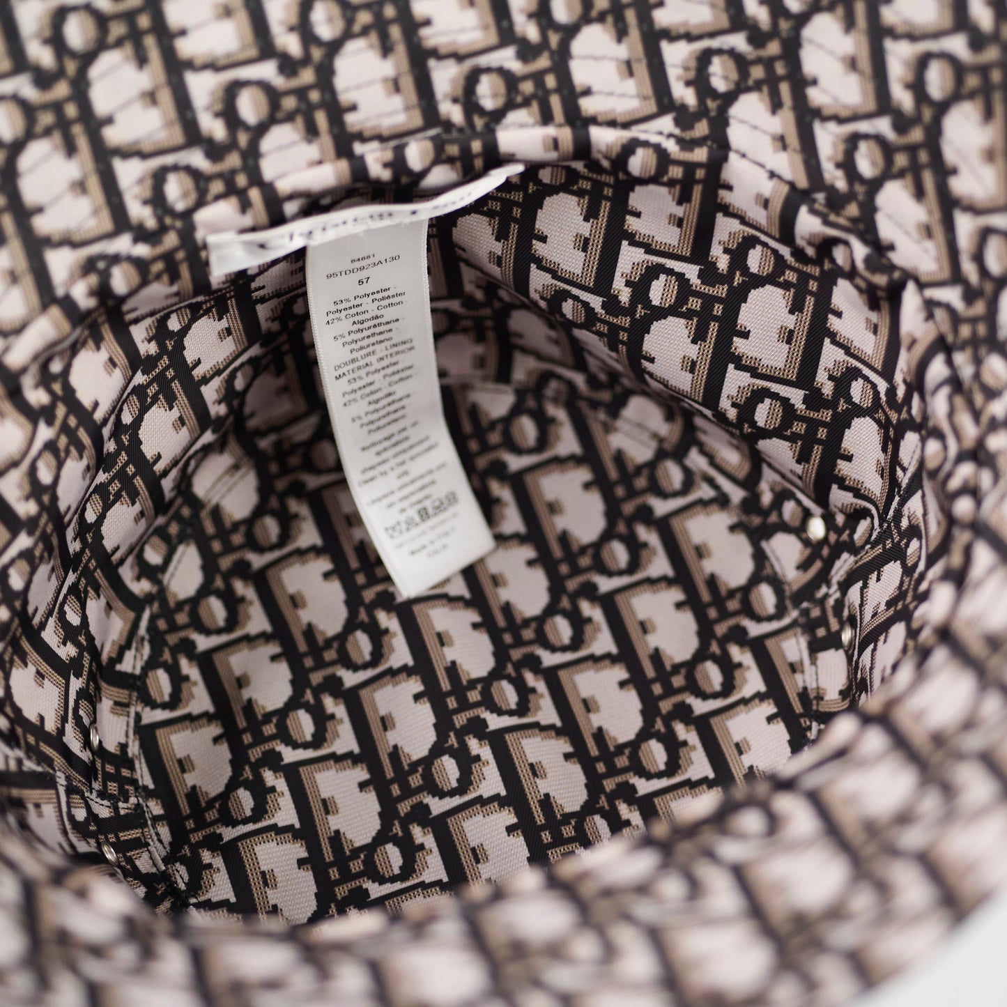 Christian Dior Bucket Hat Black Size 57