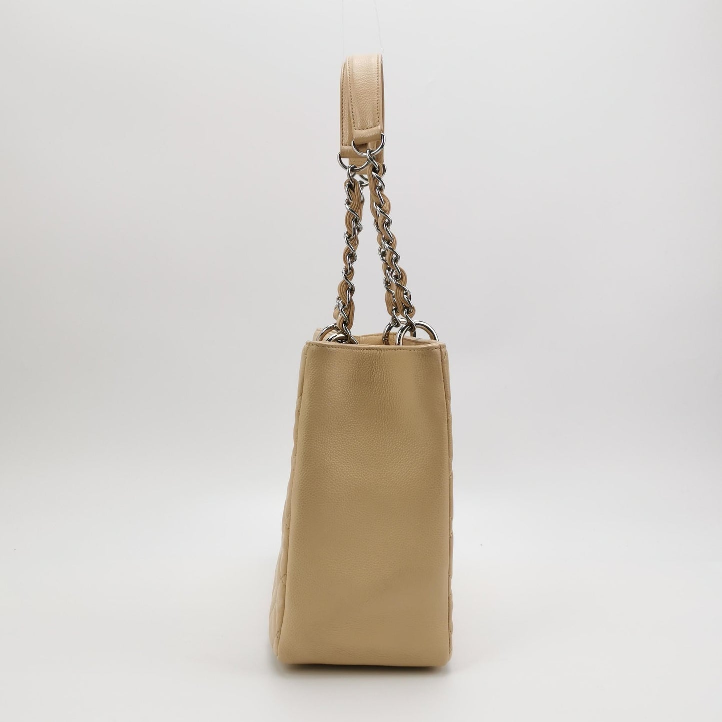Chanel GST Grand Shopping Tote Beige Caviar Leather PM 2009-2010