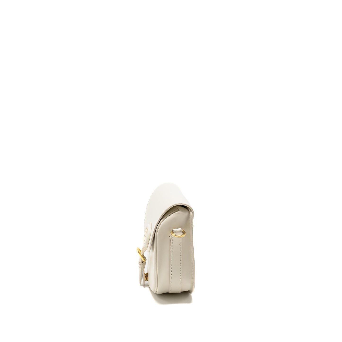 Dior Medium Dior Bobby Purse Calfskin White