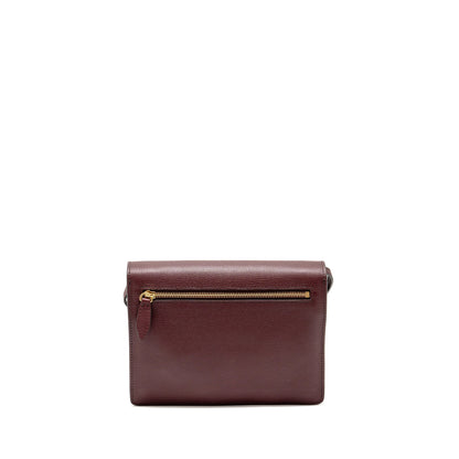 Burberry House Check Crossbody Purse Canvas/ Calfskin Leather Multicolour Brown