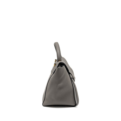 Luxury CELINE Mini Belt Bag Calfskin Grey GHW
