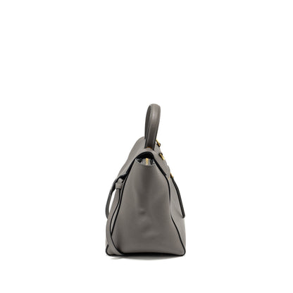 Luxury CELINE Mini Belt Bag Calfskin Grey GHW