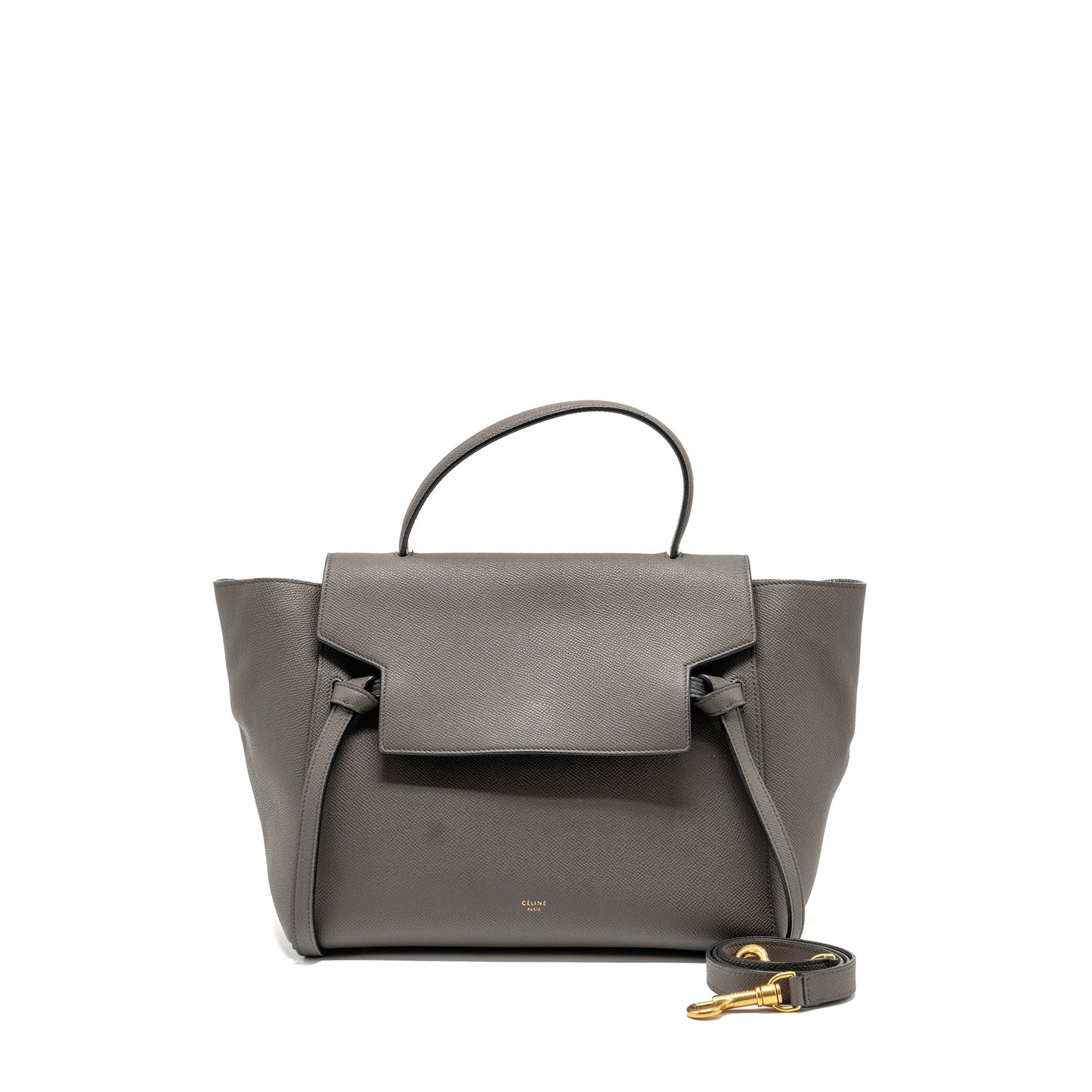 Celine Mini Belt Purse Calfskin Grey