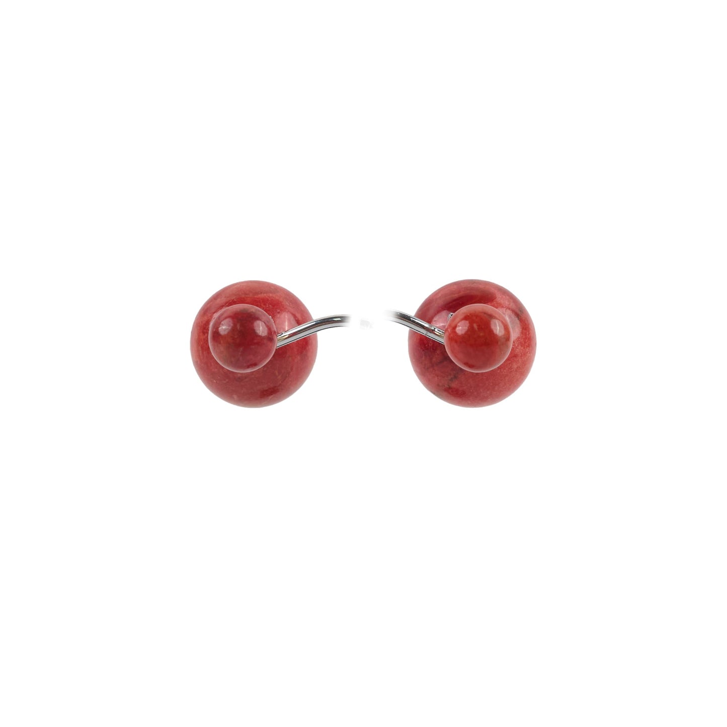 Christian Dior Tribal Earrings Red