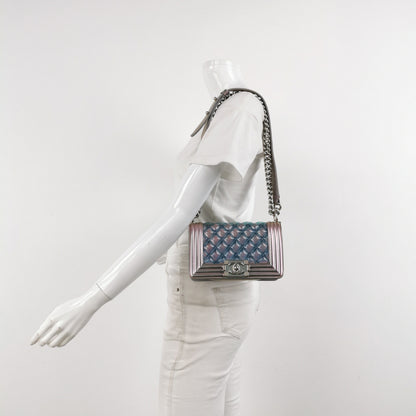 Chanel Le Boy Small Mermaid Multicolor Patent Leather Bag 2018-2019