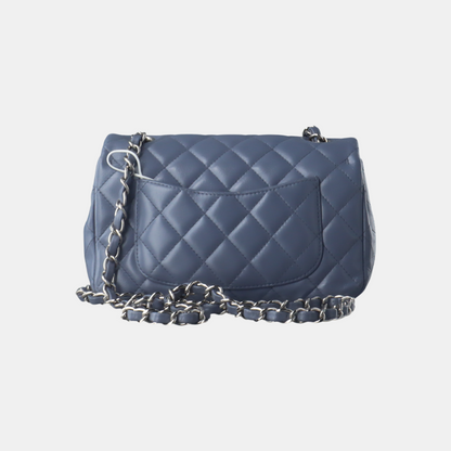 Chanel Classic Flap Rectangular Mini Ash Blue Lambskin, 2012