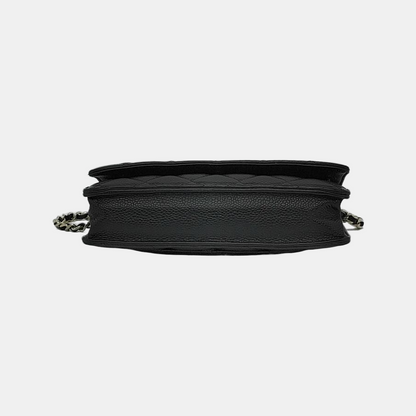 Chanel Wallet on Chain Classic Flap Black Caviar Leather Gold Hardware