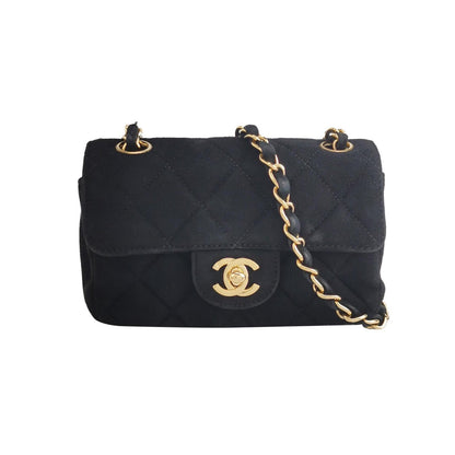 Chanel Classic Flap Extra Mini Black Suede Quilted Gold-tone Hardware